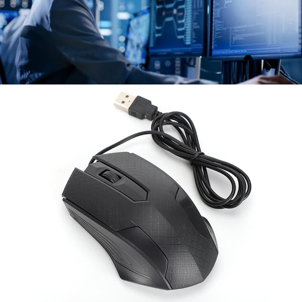Kablet mus Professionelt kontor bærbar computer værktøj 2400dpi Human Engineering Design Sort Q57