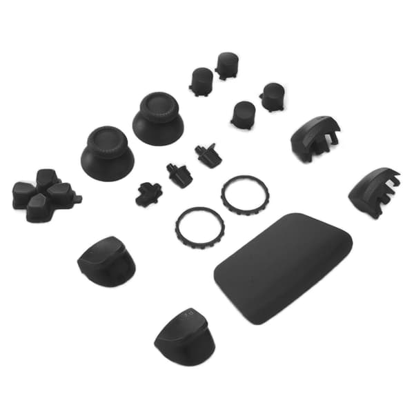 Erstatningsknapper L2 R2 Komplet knapsæt Erstatningsknap Reparationssæt til PS5 Controller Sort