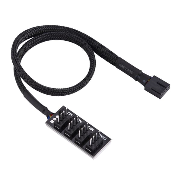4-bens computer CPU/kabinetblæser strøm multi splitter stik kabeladapter