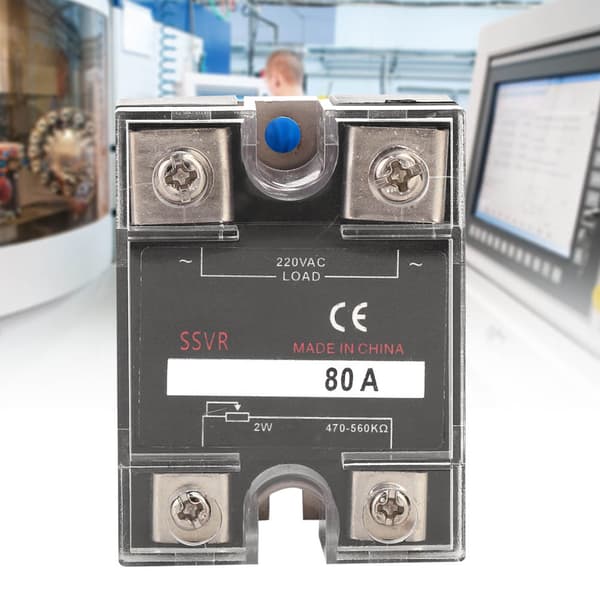 Solid State Spänningsregulator 80A Enfas SSVR 470-560KΩ 220VAC Effektregulator
