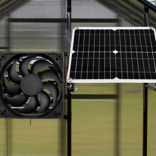 12W 12V Solpanel Driven Fläkt Effektiv Energiomvandling Solpanel Dubbelfläkt Kit