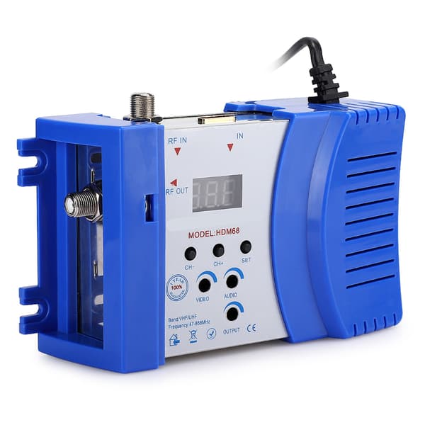 HD Modulator HDM68 Analog High Definition Multimedia Interface RF VHF / UHF Frekvens Computertilbehør EU-stik 100-240V