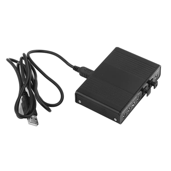 6-kanals lydkort USB ekstern digital optisk SPDIF lydudgangsadapter til pc