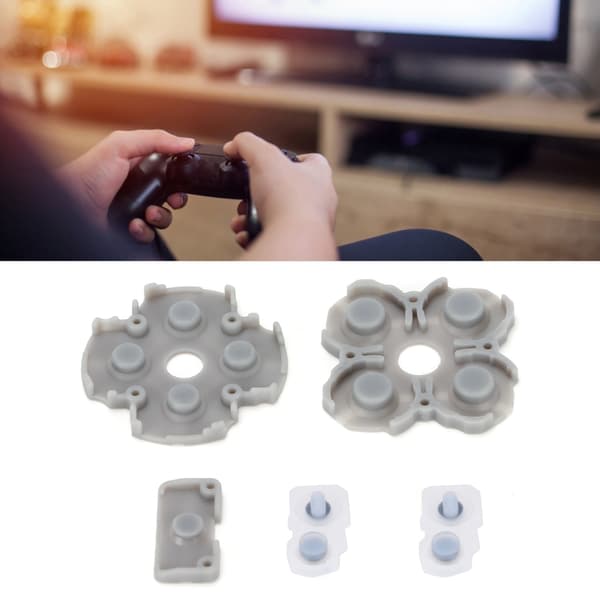 Controller Silikone Ledende Gummipuder Håndtag Knapper Reparation Erstatningsdel til PS5