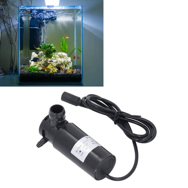 Vattenpump Dränkbar 12V DC, Tyst Centrifugal för Akvarium, Fontän, Poolanvändning