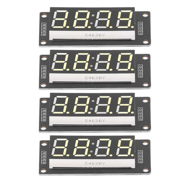 4-pak 0,56\" gul 4-cifret LED 7-segment displaymodul TM1637 urkort MRA041E