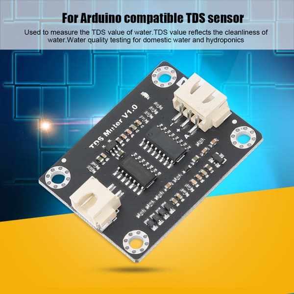 Analog TDS-sensor med 2 prober til kvalitetskontrol af husholdningsvand og hydroponics