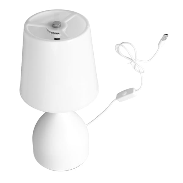 Sängbordslampa 5V Dimmer Touch Switch Vit Nattduksbordslampa för Barnrum Vardagsrum Sovrum Kontor