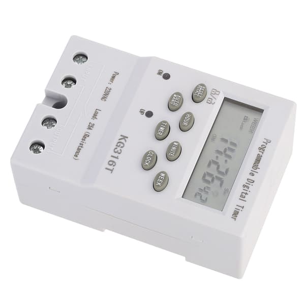 KG316T 220V Programmerbar Digital Timerkontakt, Mikrocomputer Automatisk Tidsstyring, 16A