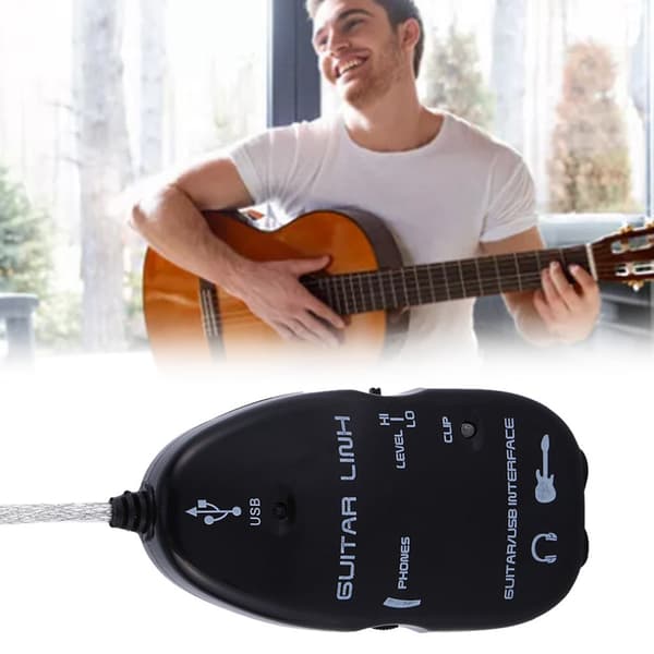Kitarasta USB-liitäntäkaapeli Linkki ääni PC-tallennussovitinta varten