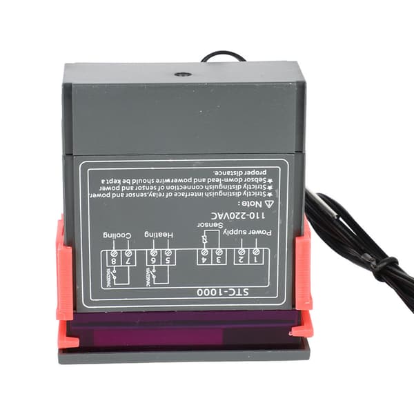 Digital Termostat Dobbelt Relæudgang Temperaturregulator 110-220VAC med NTC-sensor
