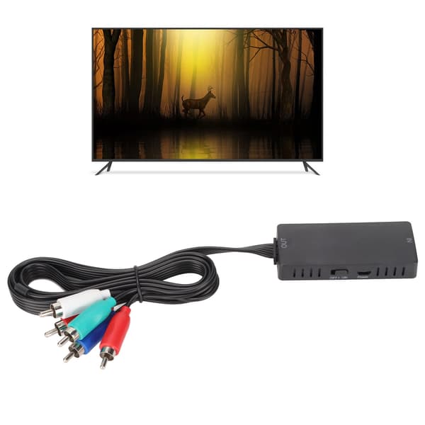 HD Multimedia Interface til komponentkonverter 1080P høj nøjagtighed Plug and Play-konverter til DVD og PC