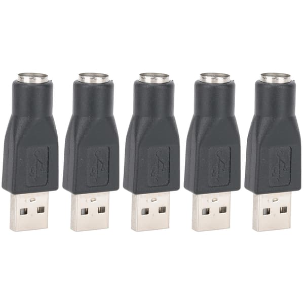 5 STK USB Han til til PS/2 Hun Adapter Konverter til Tastatur Mus med til PS/2 Interface