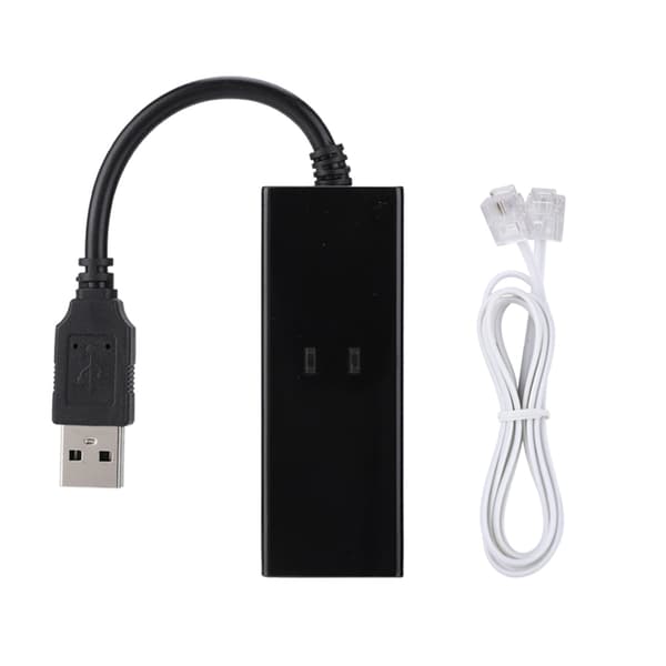 USB 56K Ekstern Dial Up Voice Fax Data Modem Passer til Win7 Win8 Win10 XP