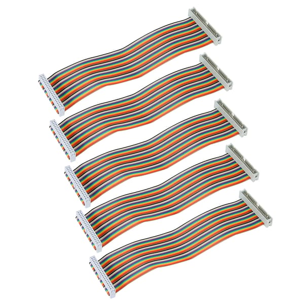 5 stk. GPIO-kabel til Raspberry Pi han til hun 40-polet ledning computertilbehør 20 cm han til hun