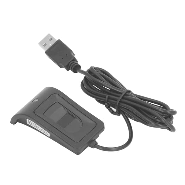 Fingeraftryksscanner USB Kapacitiv Biometrisk Læser til Windows 10, 5V DC, Sort