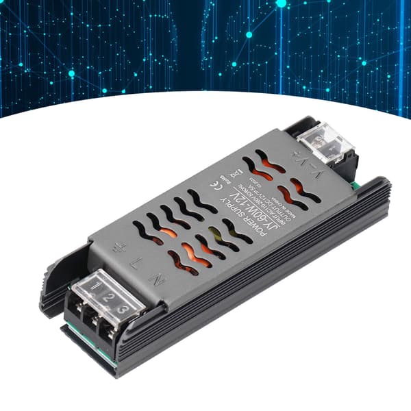 12V LED Driver 60W Strømforsyningstransformer, Konstant Spænding AC110-260V, til Strip Lights & Ingeniørprojekter