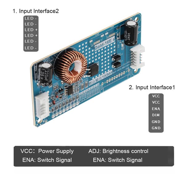 Universal 10-42 tommer LED Display/LCD Baggrundsbelysning Konstant Strøm Kort TV Driver Kort