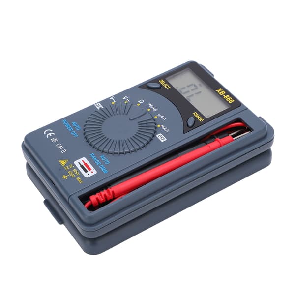 XB866 Digitalt Multimeter, Bærbart Lommevoltmeter, Høj Nøjagtighed, Bredt Område, Stort LCD-display