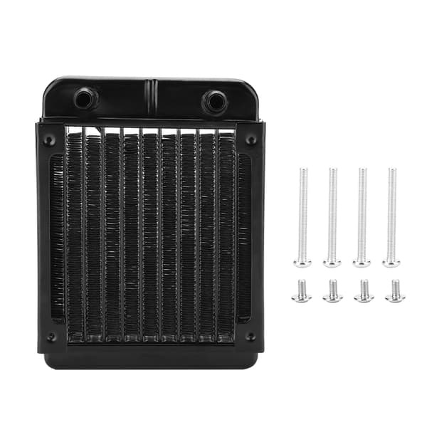 120MM Dator CPU Vattenkylning Radiator Kylare Kylfläns 10 Rör
