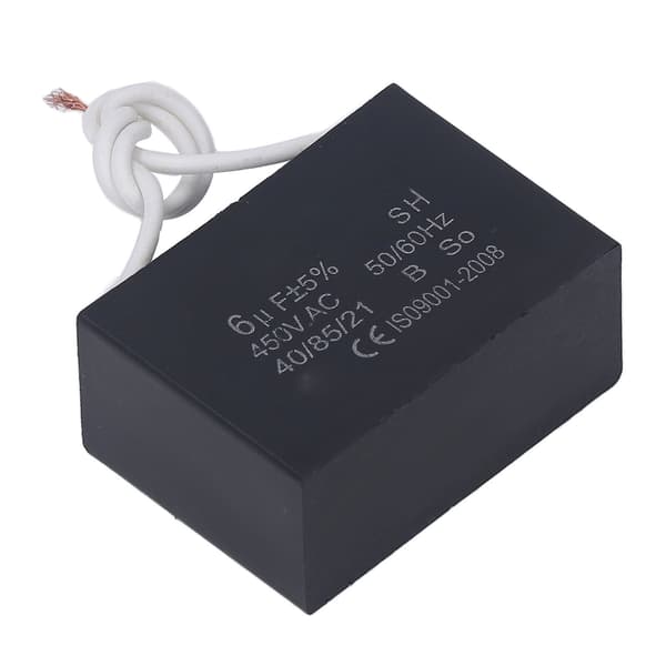 Motorstartkondensator 450V AC 6uF 50/60Hz, tilbehør til ventilatorpumpegenerator
