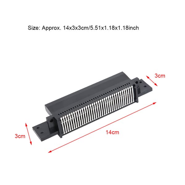 Til NES Spillekonsol 72 Pin Slot Socket Konverter Adapter Sort 72 Pin Stik