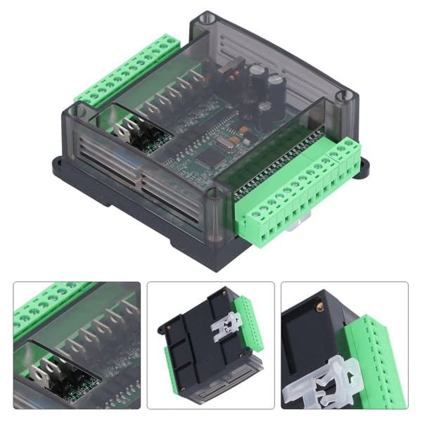 PLC-controller 2N20MT-modul med skal til industriel automatiseringskort