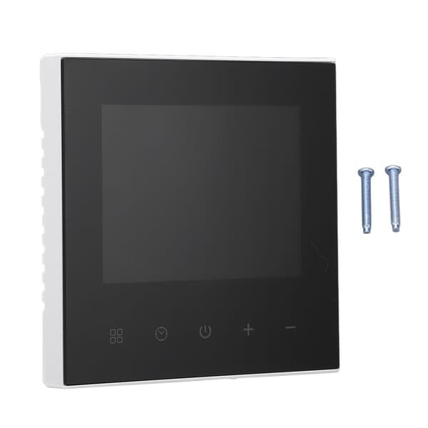Programmerbar WIFI-termostat LCD-pekskärm APP Röststyrning Temperaturregulator 100‑240V Dold installation
