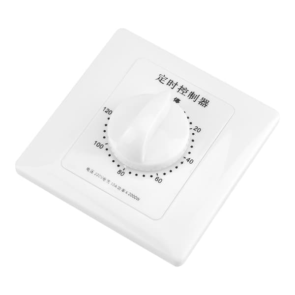 220V Vandpumpe Timer Mekanisk Nedtælling Indendørs Intelligent Tidsafbryder Kontrol (120 minutter)