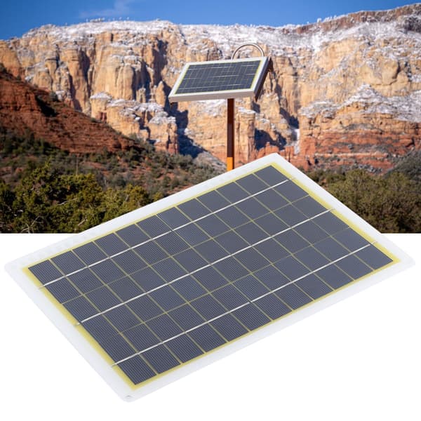 18V 10W Solpanel Bærbar Fotovoltaisk Modul til Udendørs Camping Rejser