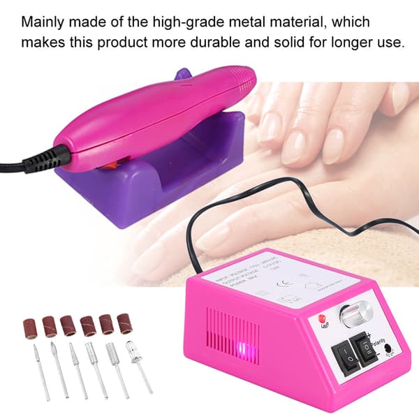 Professionel elektrisk neglemaskine fil manicure pedicure slibebor sæt EU 02#