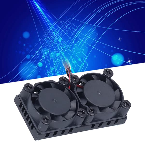 Køleventilatorer til Raspberry Pi køleplade køleradiator ABS lav støj til 3B 3B+ 4 4B