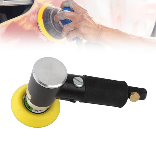 Luftdriven slip- och polermaskin, lättviktslegeringskropp, slip- och polermaskin
