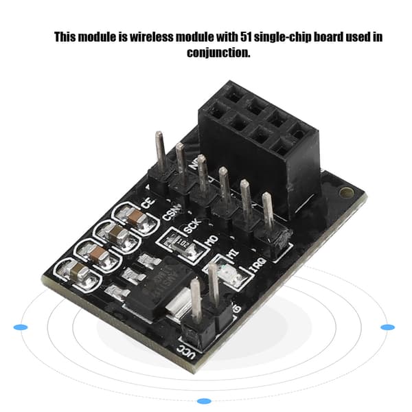 10PCS 3.3V 8Pin NRF24L01+ Trådlös Modul Pinboard Sockel Adapter Modulkort