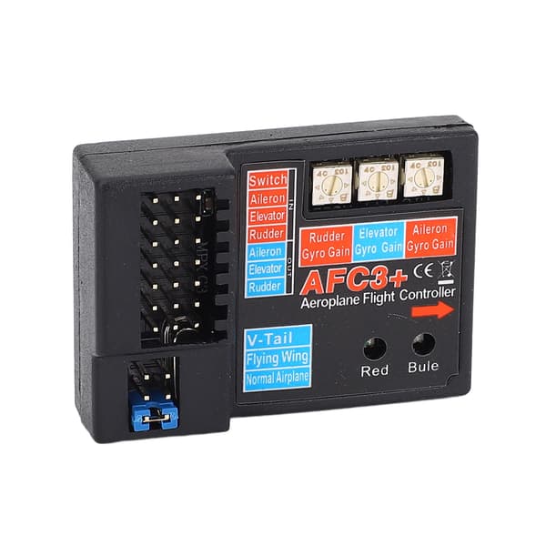 AFC3 3-axlig gyro-stabilisator flygkontroll för RC fastvingade flygplan, 4-6V DC, helautomatisk balanssystem