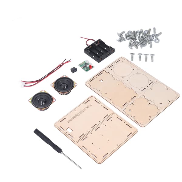 DIY Bluetooth-högtalarkit Stereo Surround Giftfritt Kompositträ DIY-högtalarkit för Elev