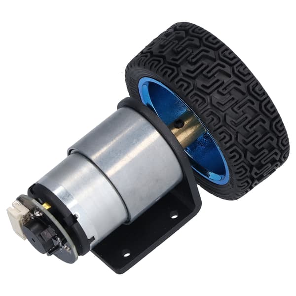 Encoder Motorsats Kit 6mm Axel med Monteringsfäste för Smart Bil Robot DIY DC6V JGB37‑52035RPM
