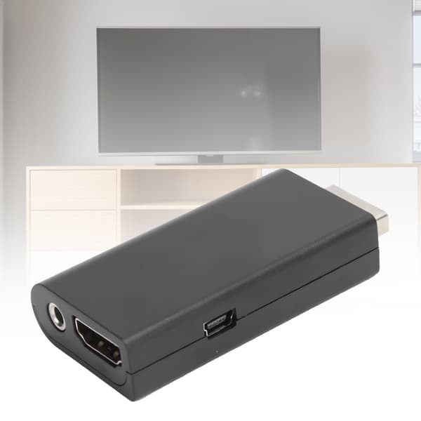 PS2-HD Multimedia Interface -sovitinmuunnin 3,5 mm:n ääniliitännällä, musta