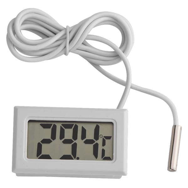 Mini LED Digitalt Termometer med Probe Sensor LCD Termometer Indendørs Udendørs