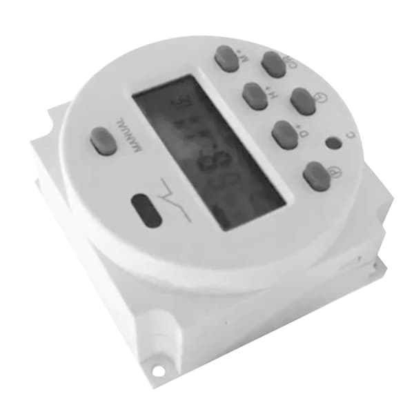 Digital Timer Mikrocomputer Tidsstyringskontakt LCD-skærm CN101A DC12V 4 Kabler
