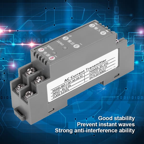 AC-strømtransmitter transducer anti-interferens 24V DC mellemspændingsenhed