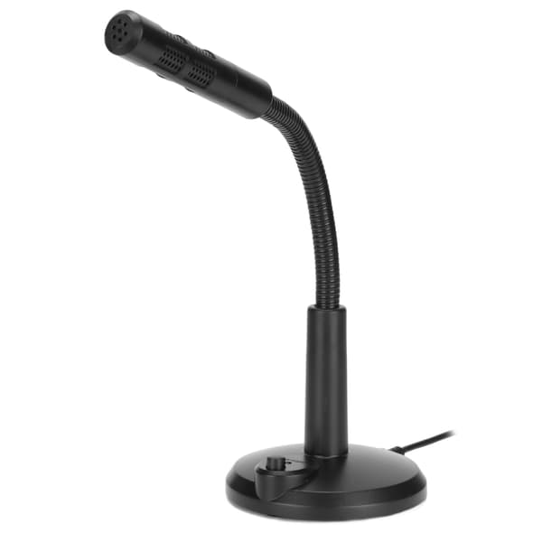 USB-bordmikrofon Plug and Play Omnidirektionel mikrofon til stationær computer med mute-knap til PS4, computer, bærbar computer