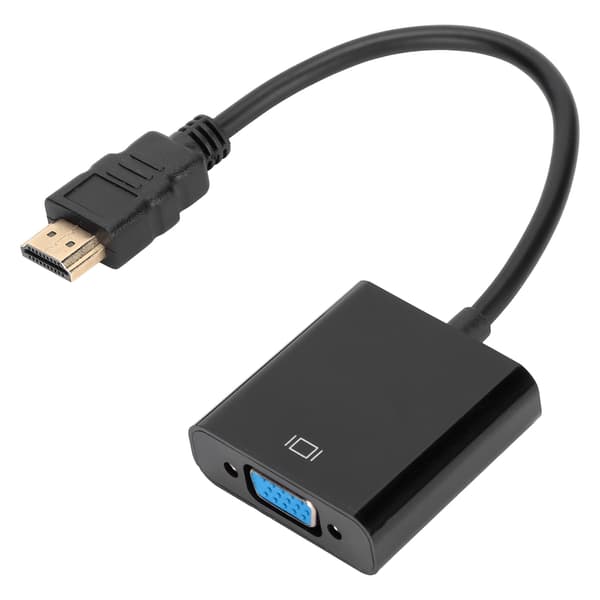High-Definition Multimedia Interface til VGA-adapter 1080P HD bærbar ABS-konverter