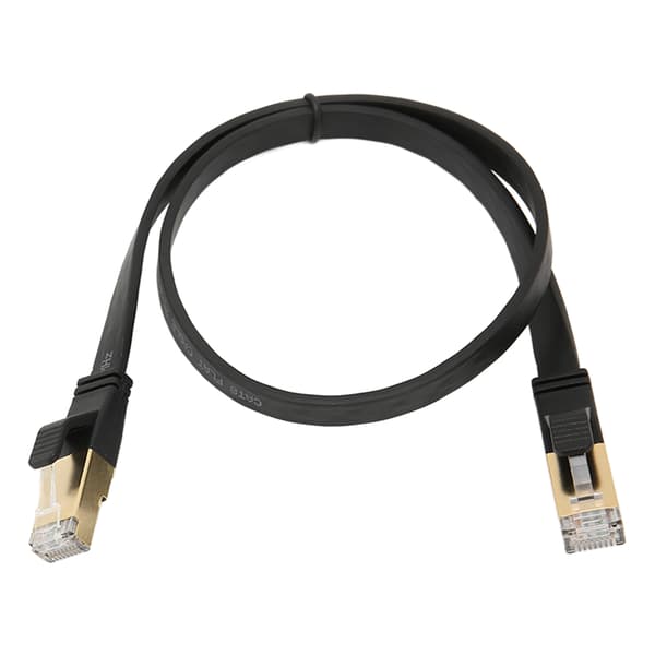 Cat 8 Ethernetkabel 40 Gbps 2000 Mhz RJ45 Han-interface 0,5 meter/19,7 tommer Ethernetkabel til PS5 til Router