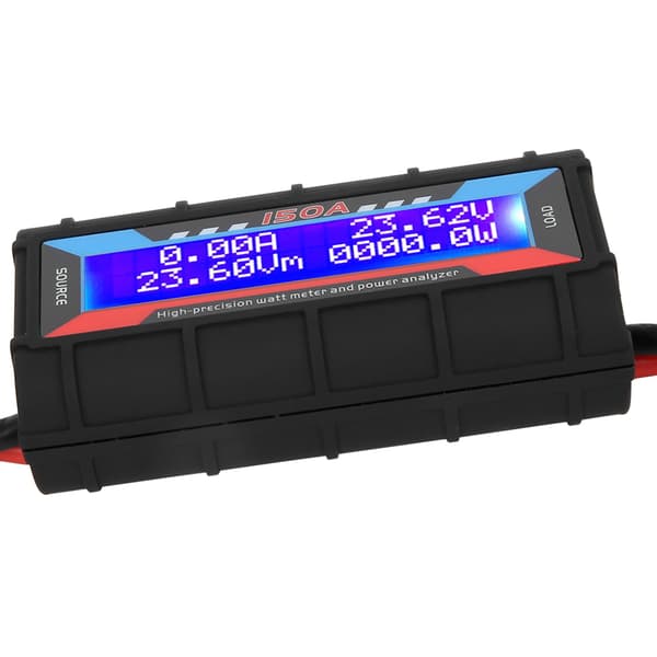 Wattmeter Strømanalysator LCD Digital Voltmeter Ammeter 150A RC Flytester