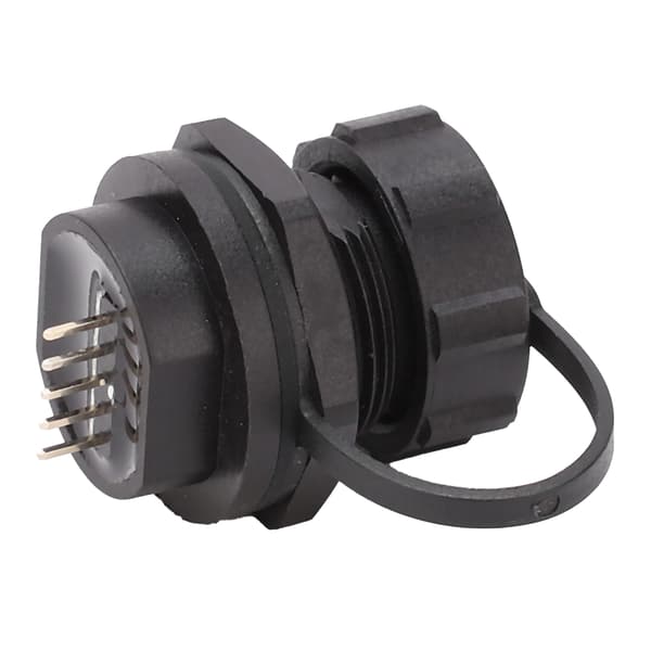 Vedenpitävä USB-laturipistoke naaraspuolinen piirilevyn asennusliitin E10MCBF1F Snap Lock