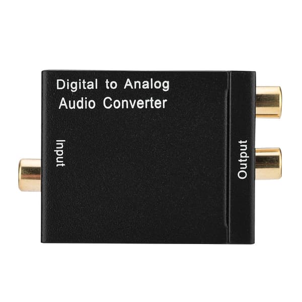 Digital Analog Audio Converter Optisk Fiber til Analog Digital Audio Afkodning