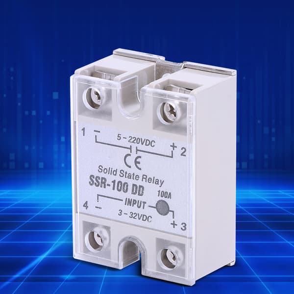 DC DC Solid State Relay SSR Berøringsfri Switch 100A 5-220VDC Høj Kvalitet