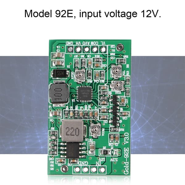 Boost Board Modul LCD TCON Board VGL VGH VCOM AVDD 4 Justerbar Guld-92E Zhide