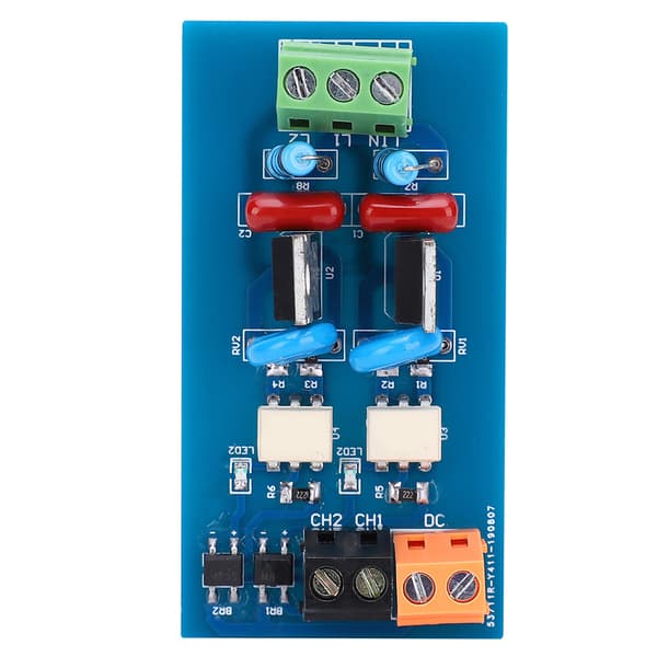 PLC Relækort 2-kanals Optokobler Isoleret Modul 8-230V AC